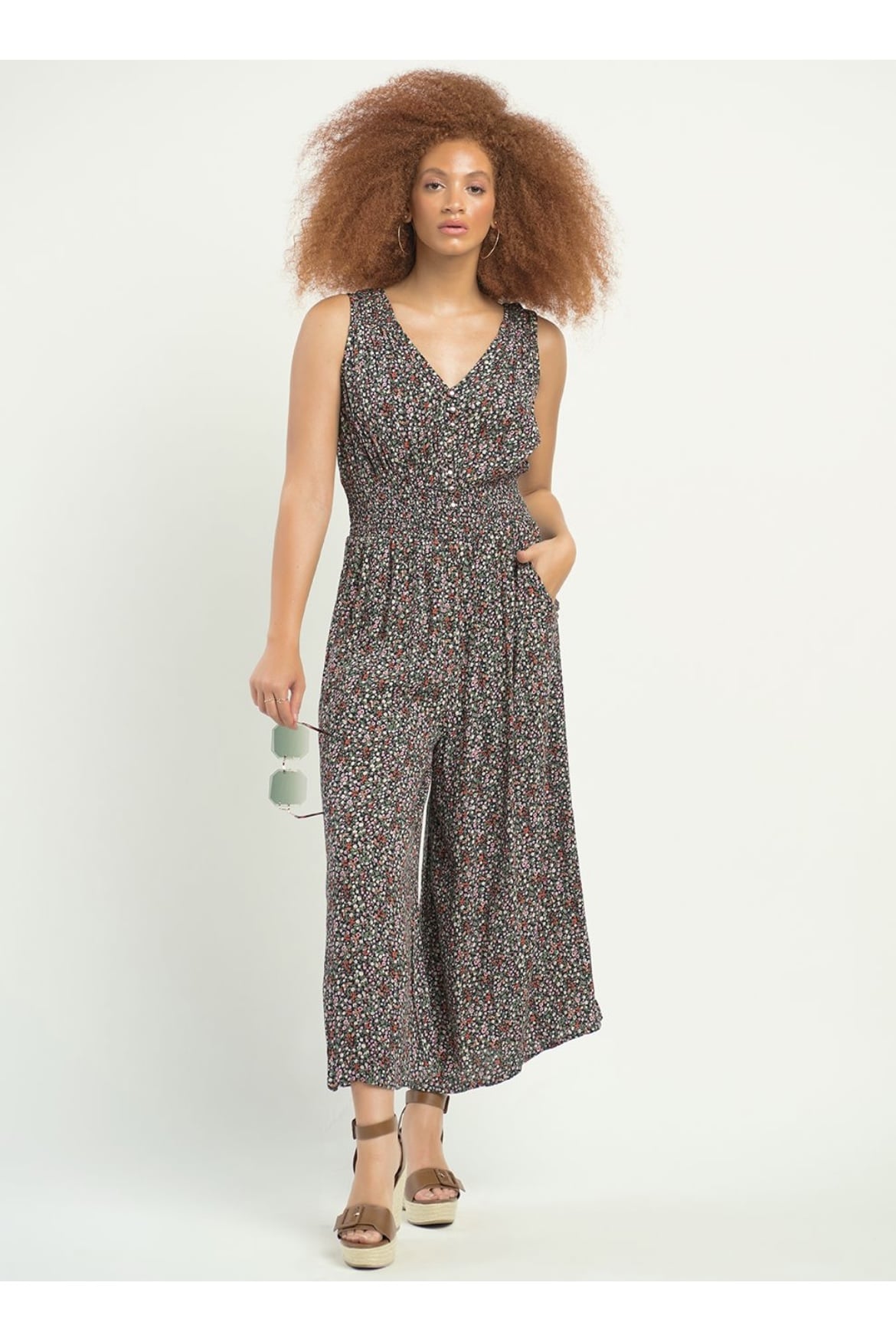 dex floral jumpsuit